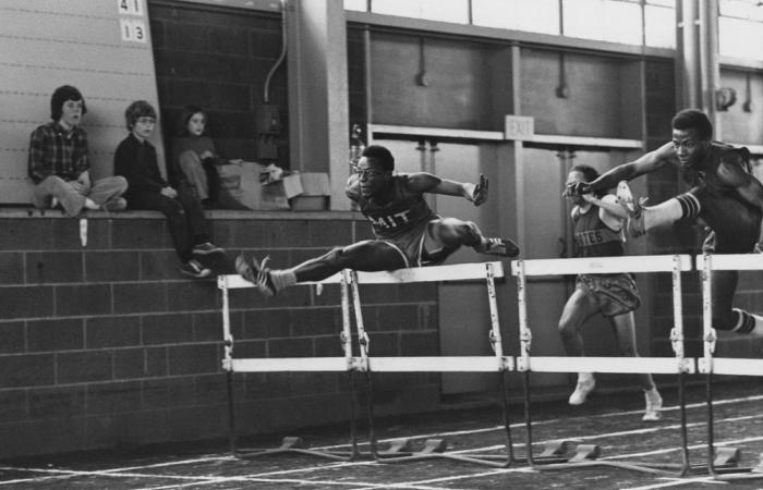 MIT Track hurdles