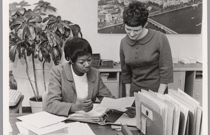 Yvonne Harris and Sherry Glanville, ca. 1965